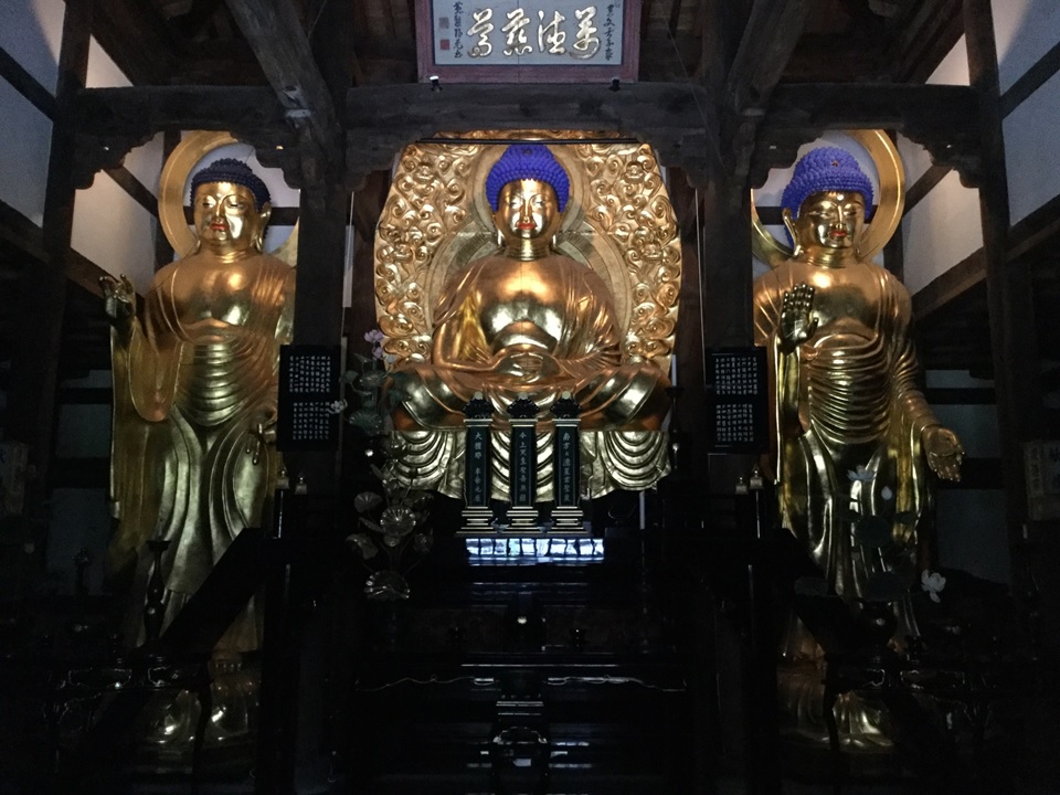 乾漆像　聖福寺三世仏　画像